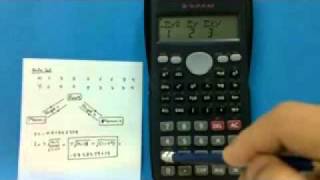 Calculator Casio fx350MS Computing r and t [upl. by Boigie492]