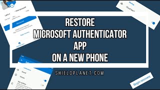 Restore Microsoft Authenticator app on a new device [upl. by Trah]