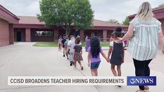 CCISD broadens teacher hiring requirements [upl. by Gebelein181]