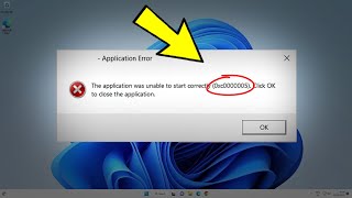 Fix The application was unable to start correctly 0xc0000005 in Windows 11  1087  Error 0xc00005 [upl. by Letreece]