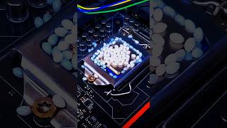 Thermoplastic beads put on the running cpu  Whats next now  pc computerhardware [upl. by Bastien]