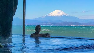 Mt Fuji Onsen Bath Experience  Enoshima [upl. by Eisdnyl]