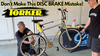 Dont Make This DISC BRAKE Mistake on Your Torker 26quot BMX Freestylist [upl. by Mackay837]