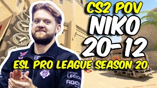 CS2 POV  G2 NiKo 2012 vs KOI Mirage  ESL Pro League Season 20 [upl. by Pomeroy]