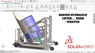 How to make hydraulic lifter machine in solidworks [upl. by Wilt]