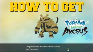 HOW TO EVOLVE ELECTABUZZ INTO ELECTIVIRE IN POKEMON LEGENDS ARCEUS HOW TO GET ELECTIVIRE [upl. by Llehsem497]