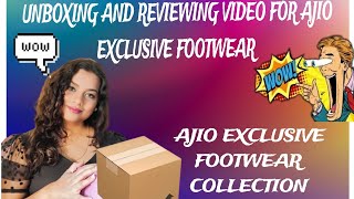 AJIO HAUL FOR EXCLUSIVE FOOTWEAR COLLECTION [upl. by Sevein]