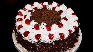 Black Forest Cake Recipe in 10 minutes  Microwave Black Forest Cake  Chocolate Cake Recipe [upl. by Sapphera]