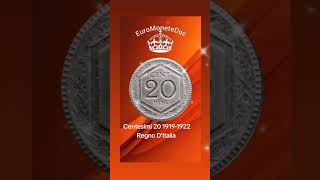 Cent20 19191922🇮🇹EuroMoneteDoc monete rare collections euro numismatica lire euromonetedoc [upl. by Winther]