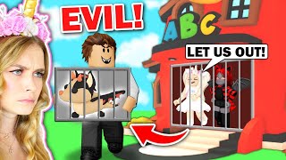 EVIL PRINCIPLE TRAPED US In School In Adopt Me Roblox [upl. by Whiffen]