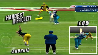 Best Cricket Game For Android  Hardest Difficulty Gameplay  EA Cricket 2002 [upl. by Uttasta]