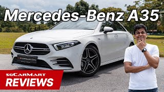 2020 MercedesBenz AClass Saloon A35 AMG 4MATIC  sgCarMart Reviews [upl. by Ainevuol]