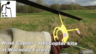 Wind Copter Helicopter kite at Warmley Forest autogyro [upl. by Weinreb]