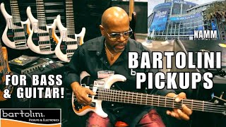 Bartolini Pickups NAMM 2023 Killer Tones for Bass AND Guitar SMOKIN [upl. by Aiuoqes]