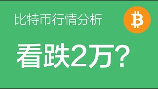 104 比特币行情分析：比特币大级别头肩顶结构，跌破将看到2万附近，目前空单继续持有（比特币合约交易）军长 [upl. by Chaves]