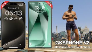 ESX  QBCORE GKSPHONE v2  Exclusive FiveM Phone Script  Enhance Your Game Experience [upl. by Irehj]