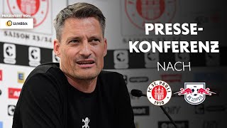 Die Pressekonferenz nach dem Spiel gegen RB Leipzig I Präsentiert von LichtBlick [upl. by Veno14]