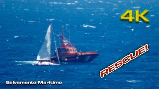 Sailboat Rescue by Salvamento Maritimo Altea 2024 [upl. by Eilah667]