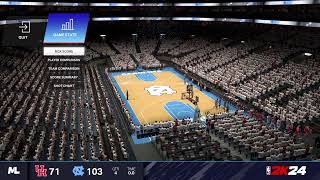 2024 MARCH MADNESS MEN NCAA TOURNAMENT SWEET 16 7 HOUSTON  3  NORTH CAROLINA [upl. by Ammadas]