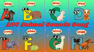 ABC Animal Sounds Song A4TH10  Phonics Animals Song  Kids TV [upl. by Chesnut520]