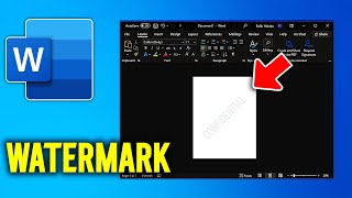 How to Add Watermark in Microsoft word [upl. by Keiko]