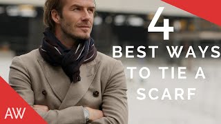 How To Tie Scarves For Men  Mens Style Quick Tips [upl. by Sontag844]