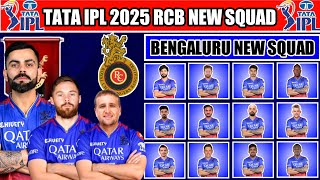 IPL 2025  Royal Challengers Bengaluru Full amp Final Squad  RCB Team 2025 Players List  RCB 2025 [upl. by Caresse845]