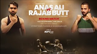 Rajab But VS Anas Ali Big Boxing Match Live Streaming [upl. by Denby]