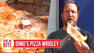 Barstool Pizza Review  Dimos Pizza Wrigley Chicago IL [upl. by Hubert]