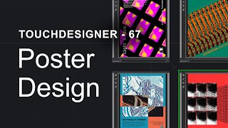 Poster Design with free tox  TouchDesigner Tutorial 67 [upl. by Alenson307]