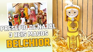 3 Reis Magos Belchior Presépio de Natal Santinho Amigurumi em Crochê [upl. by Aniraz]