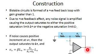 8 Bistable monostable and astable multivibrators slides video part1 [upl. by Iuq]