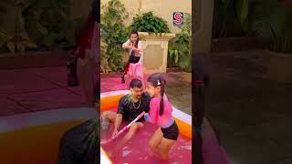 Holi Celebrations 2024  Kunal Khemu Pushes Soha In Water As They Enjoy Playing Holi With Kids N18S [upl. by Orbadiah]