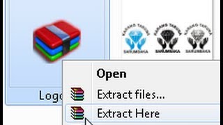 Cara ekstrak file rar atau archive [upl. by Nerua]