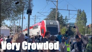 Caltrain Launch Party Railfanning [upl. by Chappy732]