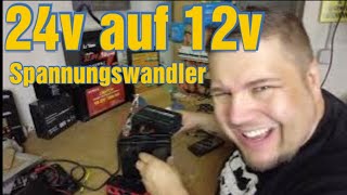 24V auf 12V Wechselrichter getestet  Ihr braucht keine 12v Anlage [upl. by Rozella]