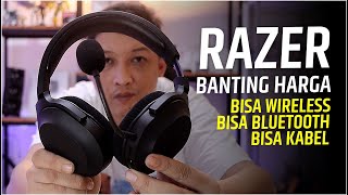 307 TERMURAH bisa Wireless Bluetooth Kabel LENGKAP BANGET headset SERBA GUNA  RAZER Baracuda X [upl. by Delano]