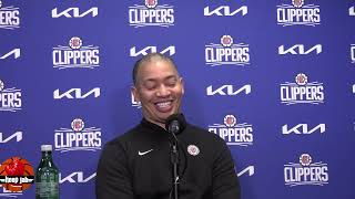 Ty Lue On Why He Benched Kawhi Leonard During Clippers 106103 Loss To The Lakers HoopJab NBA [upl. by Natsyrk]