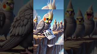 Little Cockatiel Was Mocked For Not Be Able to Fly🕊️💔 sad aicockatiel cartoon shorts viral [upl. by Sadnalor]