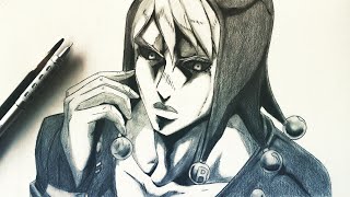 How To Draw Risotto Nero From JoJos Bizarre Adventure Golden Wind anime jojo art draw manga [upl. by Rockey]