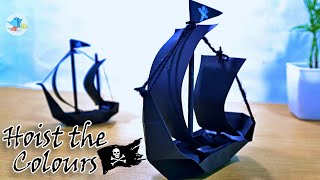 Build Your Mini Pirate Ship With Paper Perfect Adventure Craft  paper boat [upl. by Anhoj]