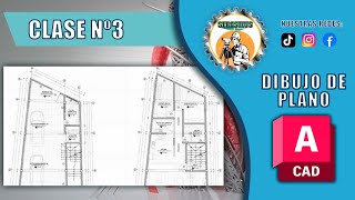 Dibujo de Plano Curso de AutoCAD 2024  2025 Nº3 [upl. by Anierdna]