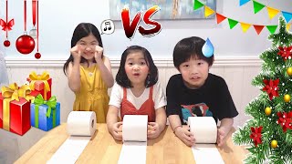 聖誕派對遊戲！爸爸和孩子們一起玩Christmas Game Challenge！Play With Dad [upl. by Wiese]