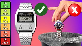 Die 7 besten und günstigsten Casio LCDUhren [upl. by Froma327]