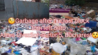 Garbage after the last block turn left onto Aleea Livezilor sector 5 Bucharest [upl. by Yeldar878]