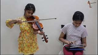 Raindrops on roses Sound of music My favorite things Violin amp Geoflute coverMoukthi amp Kamali [upl. by Aaren]