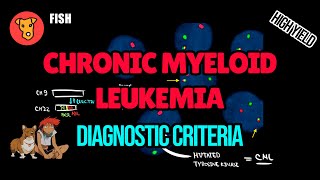 СHRONIC MYELOID LEUKEMIA Diagnostic criteria FISH analysis PCR BCRABL LAP score Blood analysis [upl. by Naitirb692]