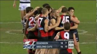 HD Essendon vs Geelong  Round 15 2011  4th Quarter Extended Highlights [upl. by Tartan]