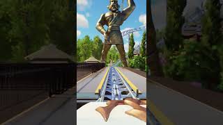 🎢 Boomerang Coaster POV  Planet Coaster 2 PlanetCoaster2 [upl. by Edmead]