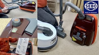 Sebo k3 Vulcano Vacuum Cleaner Unboxing amp First Look [upl. by Gabi649]